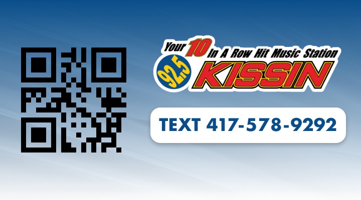 Text KISSIN 92.5