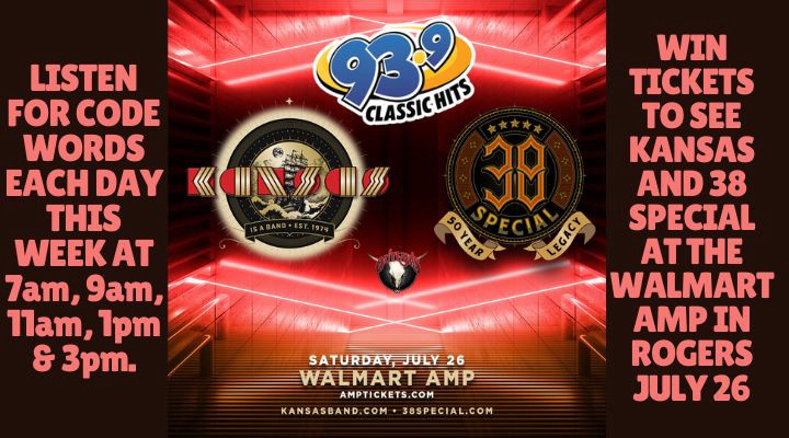 Win Kansas and 38 Special Tickets