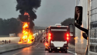 Semi catches fire on Will Rogers Turnpike Saturday; major traffic ...