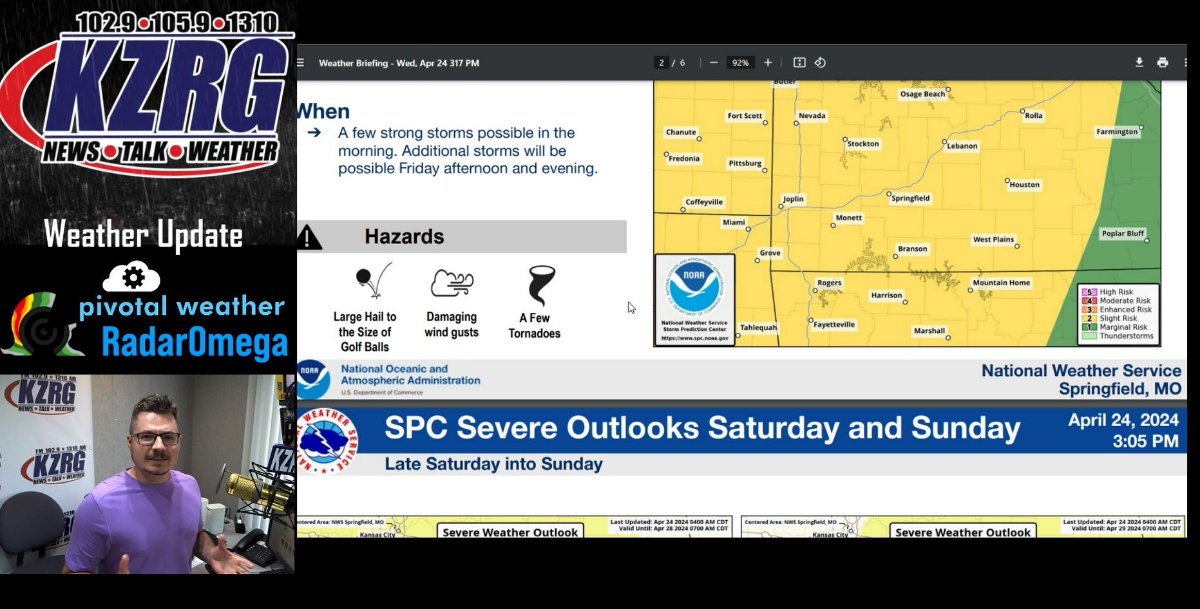 April 24 Severe Weather Update