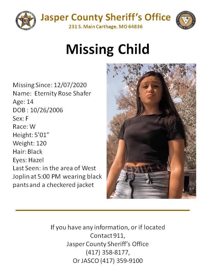 The Jasper County Sheriff's Office needs your help to find a missing ...