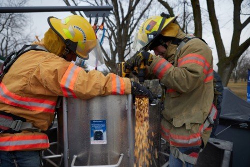 Area fire crews awarded life-saving grain rescue tube and training ...