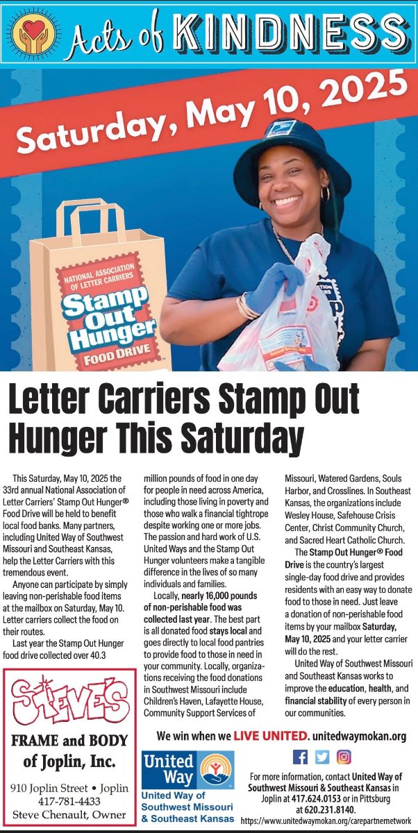 Stamp out hunger flyer