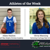 NHCA's Stanton and Carthage's Manning named athletes of the week