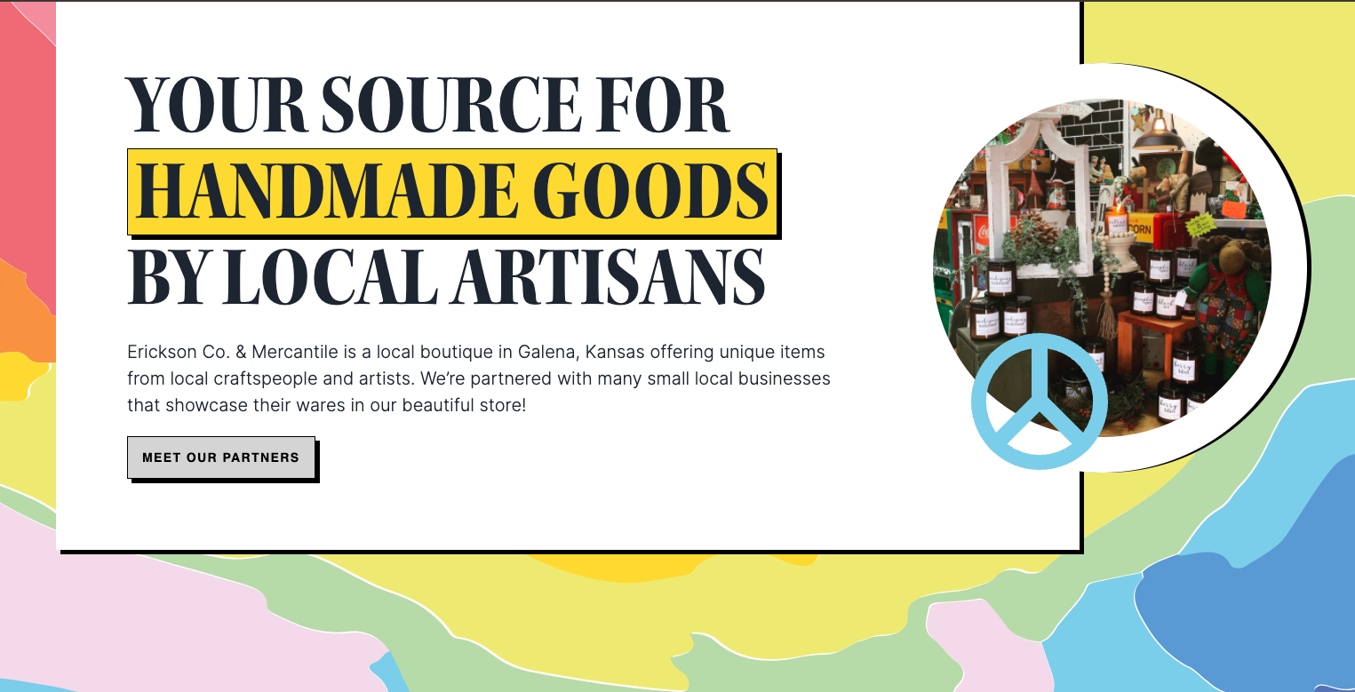 Introducing the New Erickson & Co. Mercantile Website!