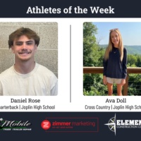 Joplin's Rose, Doll named Zimmer's Athletes of the Week