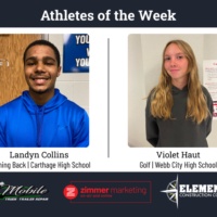 ATHLETES OF THE WEEK: Carthage's Collins, Webb City's Haut 