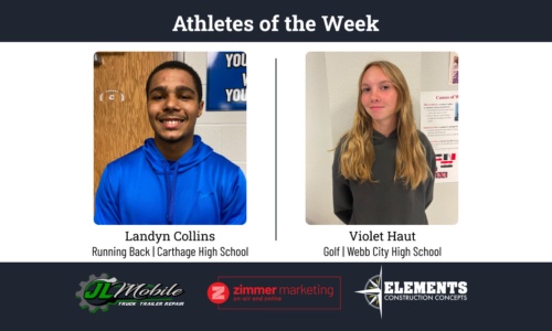 ATHLETES OF THE WEEK: Carthage's Collins, Webb City's Haut 