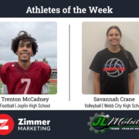 Webb City's Crane, Joplin's McCadney named athletes of the week