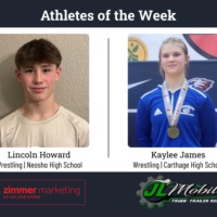 Neosho's Howard, Carthage's James named athletes of the week