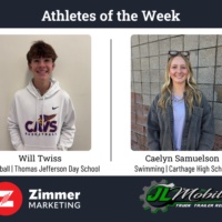 Carthage's Samuelson, TJ's Twiss named athletes of the week