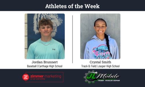 Carthage's Brunnert, Jasper's Smith named athletes of the week