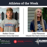 Seneca's Clouse, NHCA's Plassman named athletes of the week