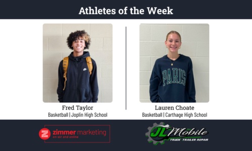 Joplin's Taylor, Carthage's Choate named Athletes of the Week