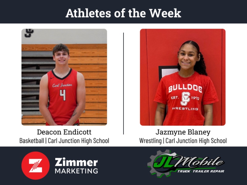 CJ's Blaney, Endicott named Zimmer's Athletes of the Week