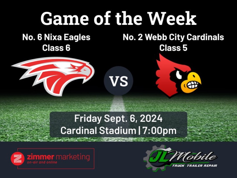 GAME OF THE WEEK: Class 5 No. 2 Webb City hosts Class 6 No. 6 Nixa