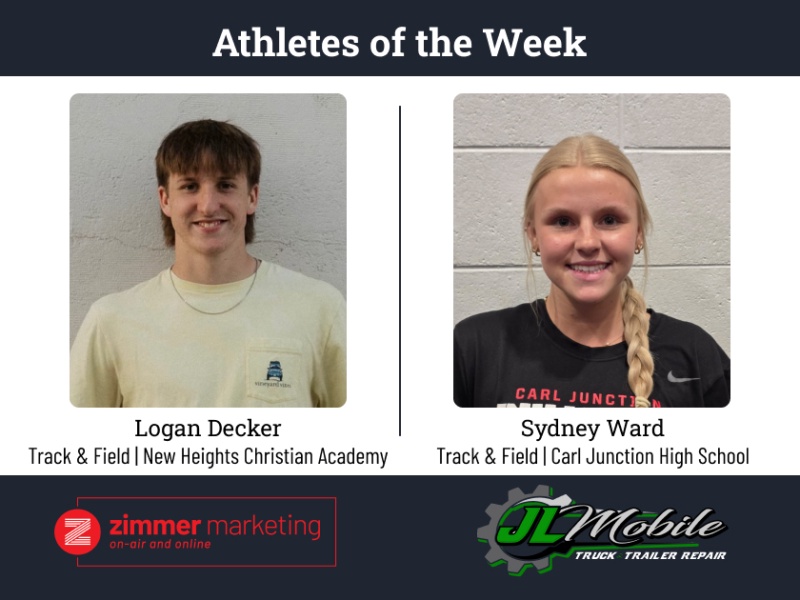 NHCA's Logan Decker, CJ's Sydney Ward named athletes of the week