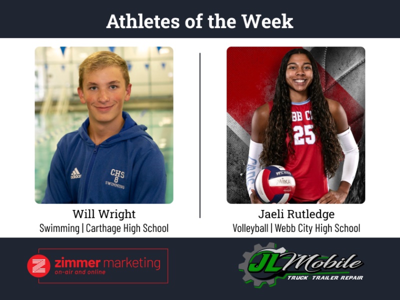 Carthage's Wright, Webb City's Rutledge athletes of the week