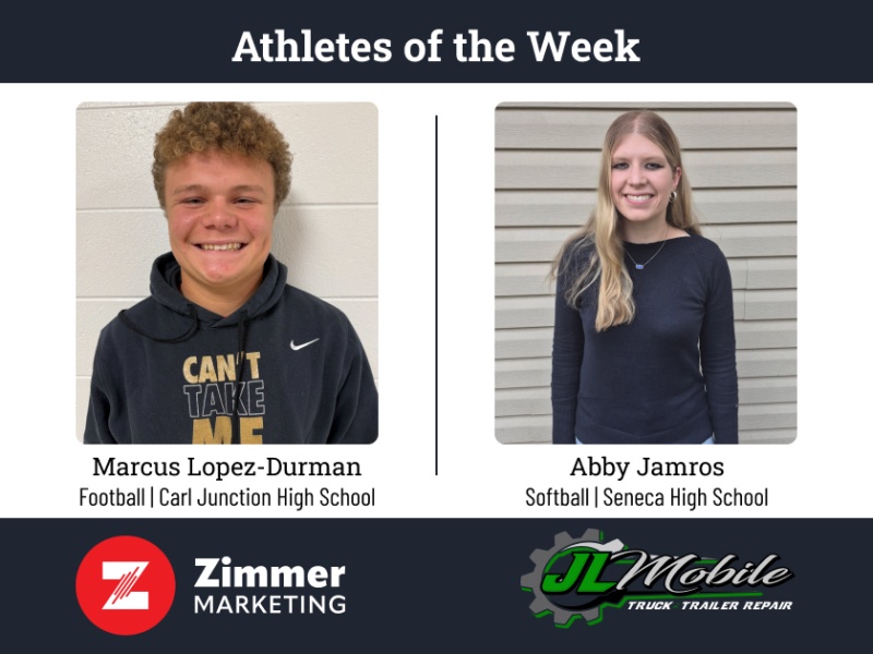 Seneca's Jamros, CJ's Lopez-Durman named athletes of the week