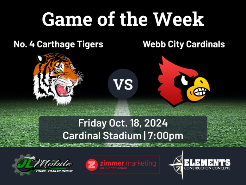 GAME OF THE WEEK: Webb City hosting No. 4 Carthage