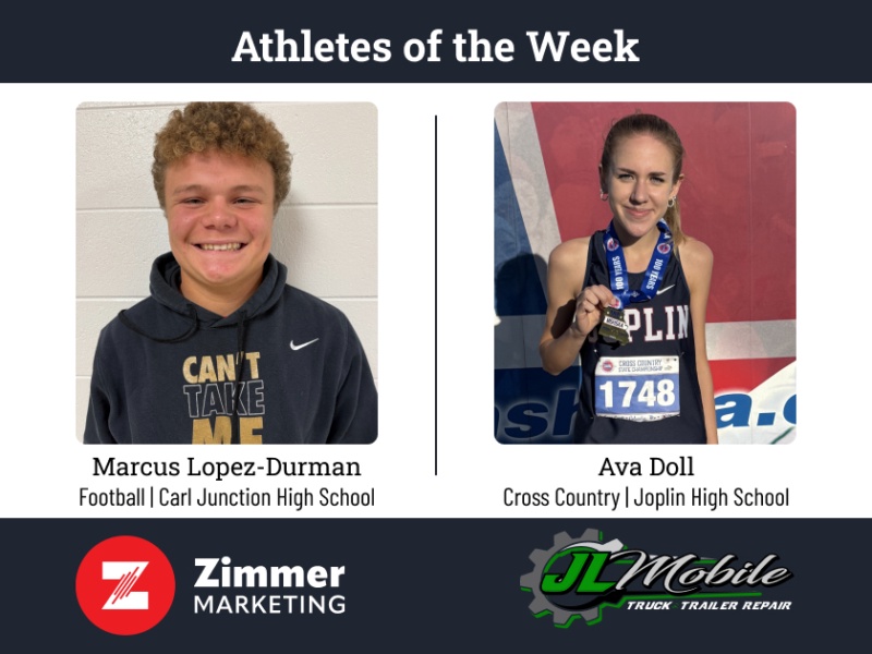 Joplin's Doll, CJ's Lopez-Durman named athletes of the week